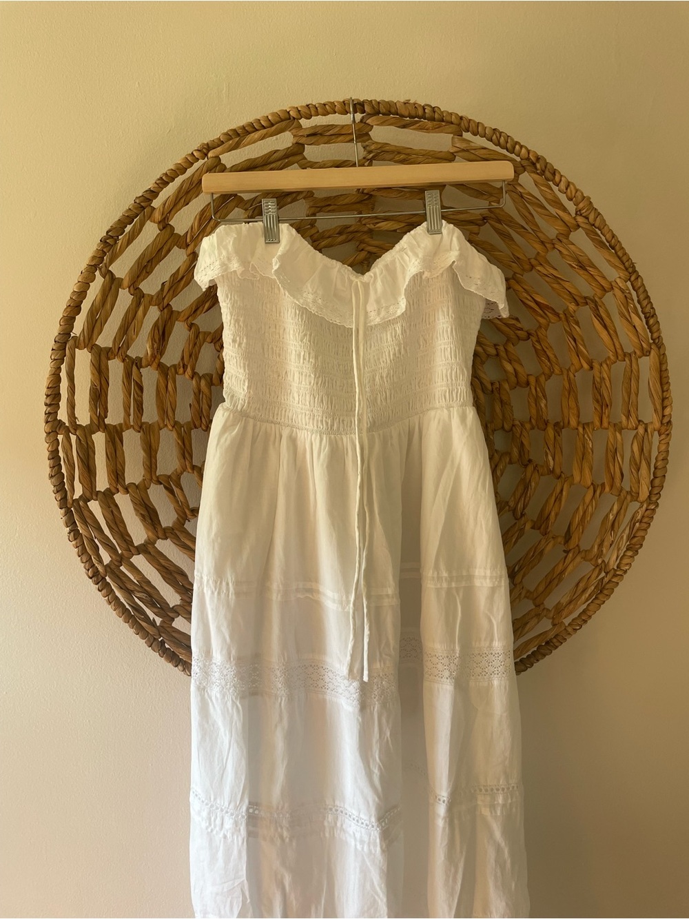 Universal Thread White Ruffle Dress - Picture 2 of 9